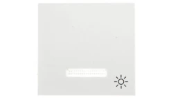 Lumina Klawisz kontrolny z symbolem Światło” z soczewką biały WL6120