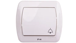 Simon Akord Przycisk bryzgoszczelny /dzwonek/ IP44 beżowy AD1B/12