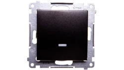 Simon 54 Łącznik jednobiegunowy z podświetleniem antracyt DW1AL.01/48