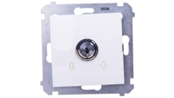 Simon 54 Łącznik żaluzjowy na kluczyk trzypozycyjny /I-0-II/ biały DPZK.01/11