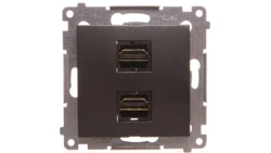Simon 54 Gniazdo podwójne HDMI antracyt DGHDMI2.01/48