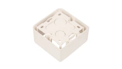 MOSAIC Puszka natynkowa pojedyncza /2moduły/ biała 080281