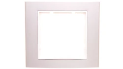 Berker B.3/B.7 Glas Ramka pojedyncza aluminium/śnieżnobiała 10113904