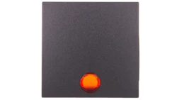 Berker B.1/B.3/B.7 Glas Klawisz pojedynczy do łącznika z 5 dołączonymi soczewkami antracyt 16211606