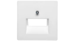 Berker Q.1 Element centralny do gniazda przyłączeniowego UAE podwójnego śnieżnobiały aksamit 14096089
