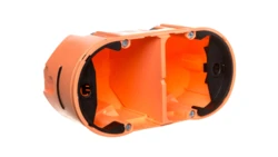 Berker TS Puszka podtynkowa podwójna do sensorów dotykowych 68x136x76mm pomarańczowa 1870