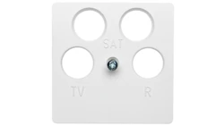 Berker Q.1 Płytka centralna do gniazda antenowego 4-wyjściowego śnieżnobiała 14841909