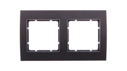 Berker B.3 Ramka podwójna aluminium czarny/antracyt 10123005