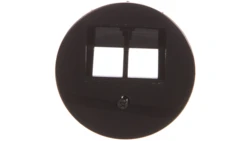 Berker R.1/R.3 Element centralny do gniazda przyłączeniowego UAE podwójnego czarny 14092045