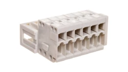 Gniazdo MCS-MINI Classic pinowe 6-torowe raster 3,5mm jasnoszare 734-306 /100szt./