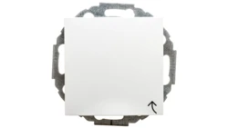 Berker B.1/B.3/B.7 GLAS Gniazdo Schuko z pokrywą i przesłonami styków śnieżnobiałe 47441909