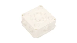 Puszka hermetyczna n/t PK-2 118x118x60mm z zaciskiem 5x4mm2 IP55 biała 0221-00