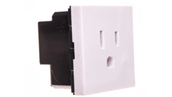 MOSAIC Gniazdo pojedyncze z/u 15A standard US białe 077504