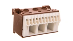 Blok samozacisków QC 63A brązowy 14 przyłączy 33x60x34mm KN14P