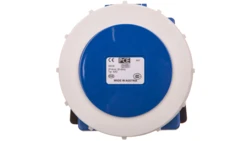 Gniazdo tablicowe skośne 32A 5P 230V /80x97/ niebieskie IP67 4252-9F78