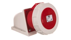 Gniazdo stałe 32A 5P 400V czerwone IP67 1252-6v
