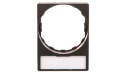 Szyld opisowy 8x27mm czarny 22mm prostokątny ZBY2H101