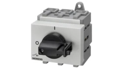 Rozłącznik główny 3P 63A 22kW AC23A 400V montaż modułowy pokrętło czarne piórkowe 3LD2530-0TK11