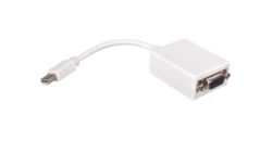 Kabel adapter miniDisplayPort 1.1a Typ miniDP/VGA, M/Ż biały 0,15m
