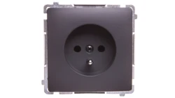 Simon Basic Gniazdo pojedyncze z/u 16A 250V grafit matowy BMGZ1.01/28