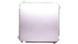 Simon Basic Łącznik jednobiegunowy 10AX 250V, szybkozłącza, srebrny mat BMW1.01/43