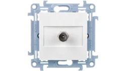 Simon 10 Gniazdo antenowe pojedyncze końcowe biały CAK1.01/11