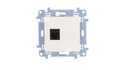 Simon 10 Gniazdo telefoniczne pojedyncze RJ12 biały CT1.01/11