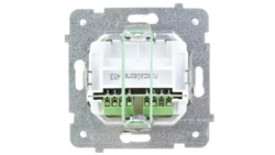 AS Gniazdo telefoniczne podwójne RJ11 niezależne ecru GPT-2GN/m/27