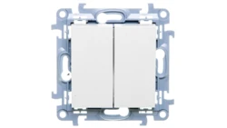 Simon 10 Łącznik świecznikowy 10AX IP44 biały CW5B.01/11