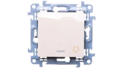 Simon 10 Przycisk /dzwonek/ z podświetleniem LED kremowy CD1L.01/41