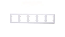 Simon 10 Ramka pięciokrotna kremowa CR5/41