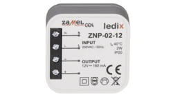 Zasilacz LED dopuszkowy 12V DC 2W ZNP-02-12 LDX10000026