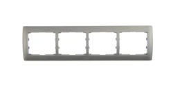 SISTENA LIFE Ramka poczwórna pozioma metalic 771304