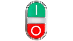 Napęd przycisku podwójny zielony/czerwony /O-I/ z podświetleniem z samopowrotem LPCBL7223