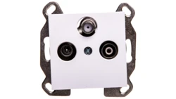 Lumina Gniazdo antenowe RTV-SAT przelotowe białe WL3120