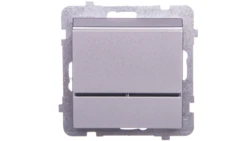 SONATA Łącznik hotelowy z podświetleniem srebro mat ŁP-15RS/m/38