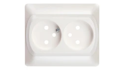 SISTENA LIFE Plakietka gniazda podwójnego pearl 771535