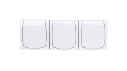 MADERA Gniazdo hermetyczne potrójne z/u IP44 z przesłonami klapka biała GNH-3NZP/00/w