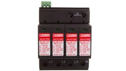 Ogranicznik przepięć Typ T1+T2 4P 12,5kA 1,2kV 335V AC VAL-MS-T1/T2 335/12.5/4+0-FM 2800644