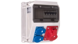 Rozdzielnica budowlana 9 modułów LUBLIN 16/4 2xGS 230V IP54 90350741W