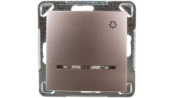 IMPRESJA Przycisk /światło/ z podświetleniem tytan ŁP-5YS/m/23