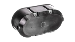 Puszka przeciwogniowa, do pustych ścian, osprzętowa 60mm, podwójna, głęboka E90 BS118 czarna 83118007