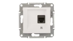 Sedna Gniazdo komputerowe pojedyncze RJ45 kat.5e UTP białe SDN4300121