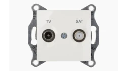 Sedna Gniazdo antenowe TV/SAT końcowe 1dB kremowe SDN3401623