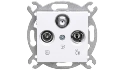 Karre Gniazdo Tv-Sat-Radio Końcowe, Kolor Biały / 90963641