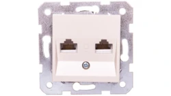 Karre Gniazdo Komputerowe 2xrj45 Kat. 5e, Kolor Krem / 90963734