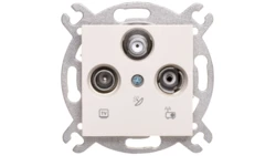 Karre Gniazdo Rtv-Sat Końcowe, Kolor Krem / 90963741