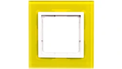 Simon 54 Nature Ramka pojedyncza szkło LIMONKOWY SORBET DRN1/90