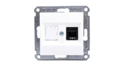 Lumina Gniazdo telefoniczne białe WL2010