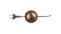 Przewód przyłączeniowy 200cm z wyłacznikiem nożnym złoty SP/WN2,0(2X0,75)ZLT PRW10000377